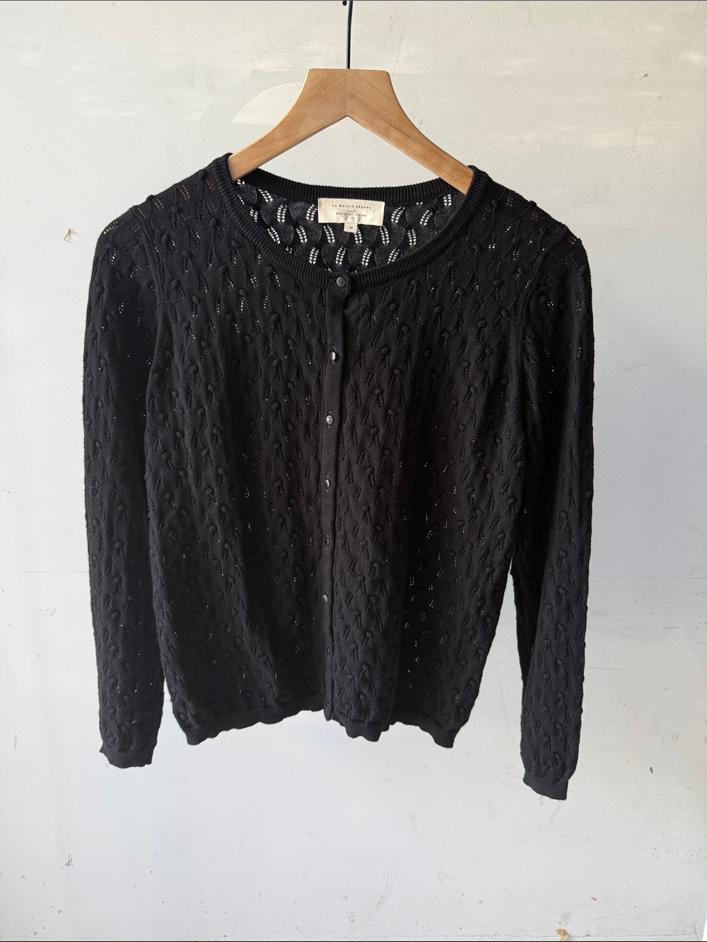 Sezane Philippe Jumper (Button up Cardigan) - Black